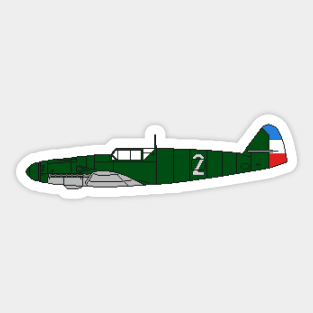 Messerschmitt Bf-109 Yugoslav Sticker